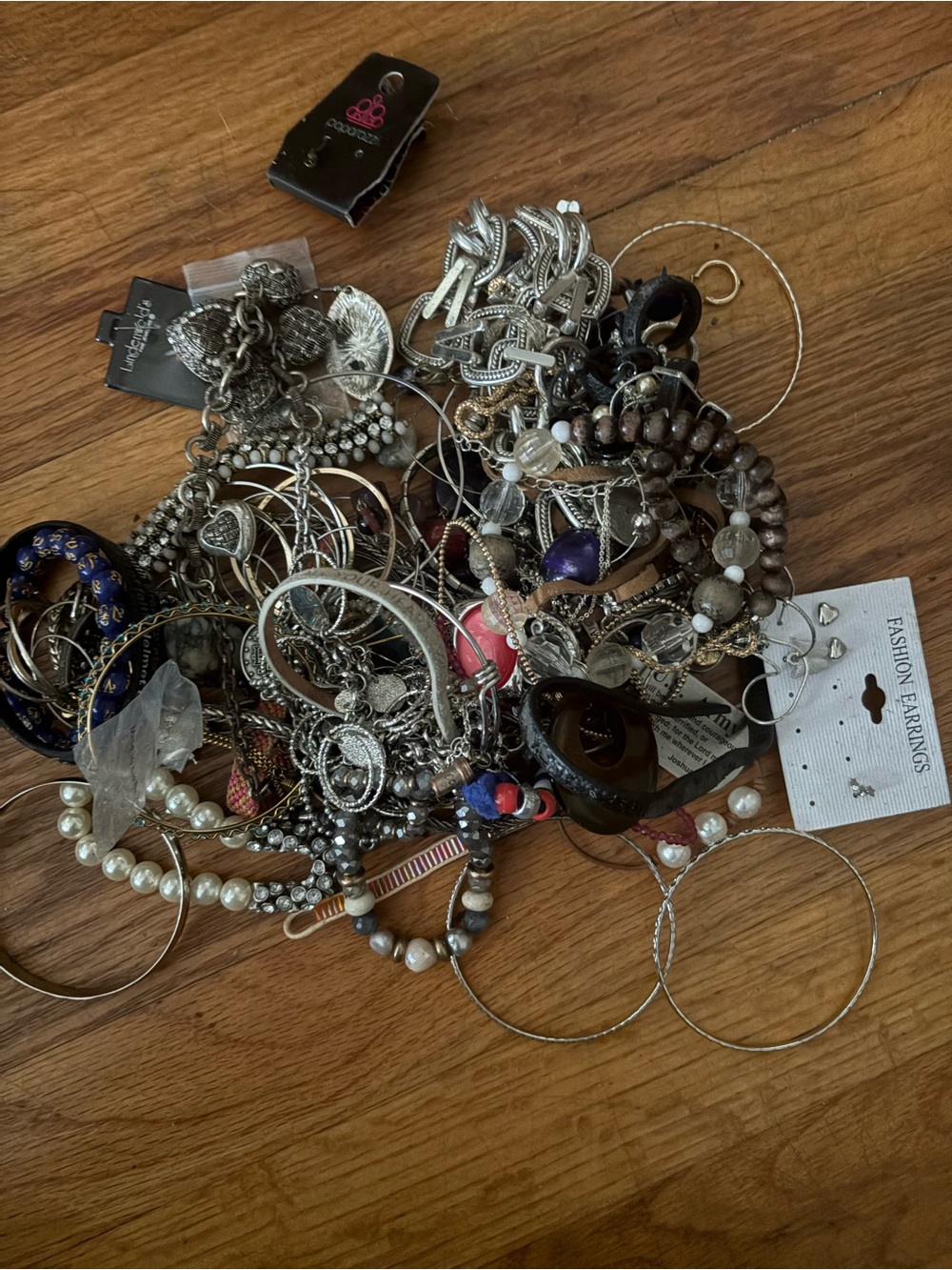 Mixed Women's Jewelry Bundle in Silver, Black, Pearl and Multicolor